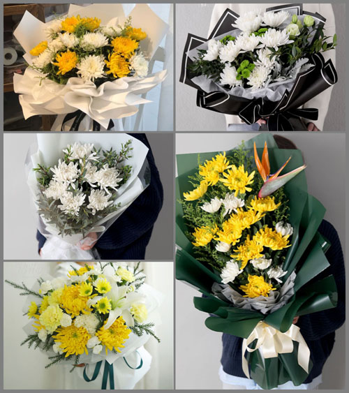 山东青岛平度市店子镇曹东村白事花束代送